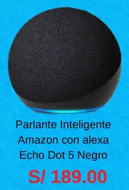 La Curacao Echo dot 5 negro parlante inteligente amazon con alexa oferta