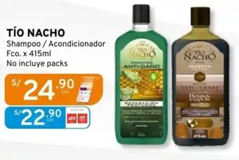 Mifarma Tío nacho shampoo / acondicionador oferta