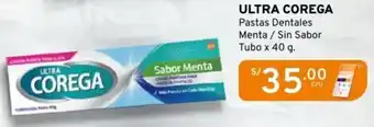 Mifarma Ultra corega pastas dentales menta / sin sabor tubo oferta