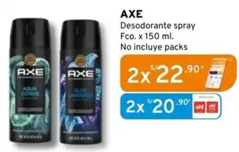 Mifarma Axe desodorante spray oferta