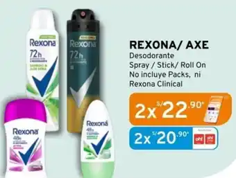 Mifarma Rexona/ axe desodorante spray/stick/roll on oferta