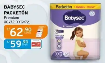 Mifarma Babysec packetón premium oferta