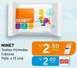 Mifarma Ninet toallas húmedas clásicas oferta