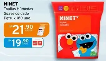 Mifarma Ninet toallas húmedas suave cuidado oferta