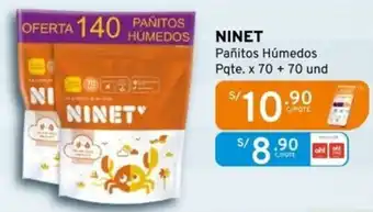 Mifarma Ninet pañitos húmedos oferta