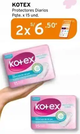 Mifarma Kotex protectores diarios oferta