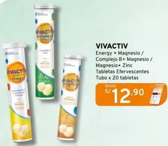 Mifarma Vivactiv energy + magnesio / complejo b+ magnesio / magnesio+ zinc oferta