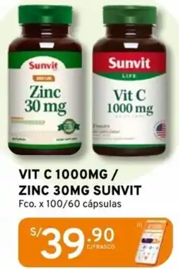 Mifarma Vit C / zinc sunvit fco. oferta