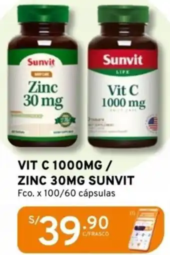 Mifarma Vit C / zinc sunvit fco. oferta