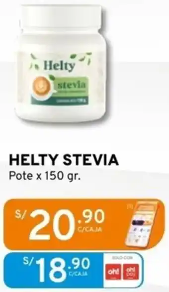 Mifarma Helty stevia pote oferta