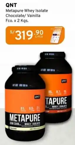 Mifarma Qnt metapure whey isolate chocolate/vainilla oferta