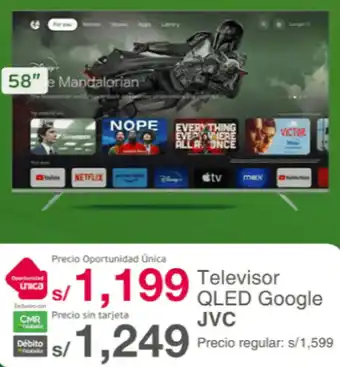 Tottus Jvc televisor qled google oferta