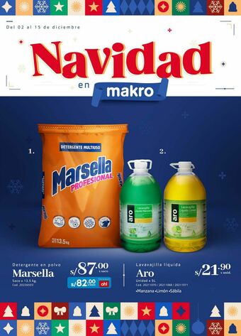 Makro Detergente en polvo marsella oferta