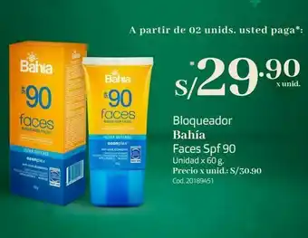 Makro Bloqueador bahía faces spf 90 unidad x 60 g. oferta