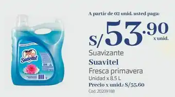 Makro Suavizante suavitel fresca primavera unidad x 8.5 l oferta