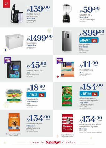 Makro Licuadora blackline oferta