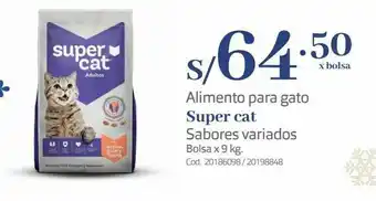 Makro Alimento para gato super cat sabores variados bolsa x 9 kg oferta