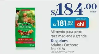 Makro Alimento para perro raza mediana y grande dog chow adulto / cachorro saco x 21 kg. oferta