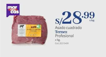 Asado cuadrado ternez