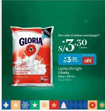 Makro Leche uht light gloria oferta