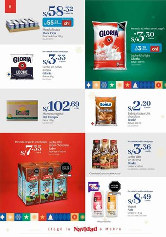 Makro Makro en navidad oferta