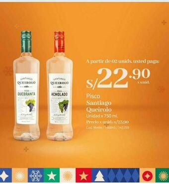 Makro Pisco santiago queirolo oferta