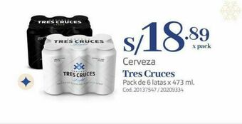 Makro Cerveza tres cruces oferta