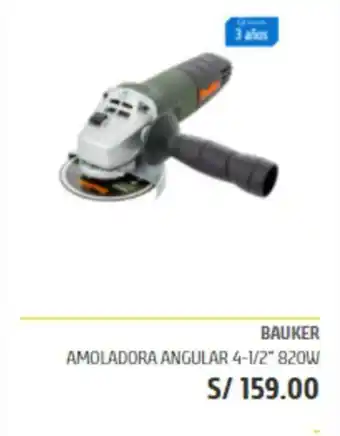 Maestro Bauker - Amoladora Angular 4-1/2" 820W oferta