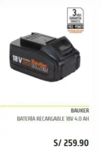 Maestro Bauker - Bateria Recargable 18V 4.0 AH oferta