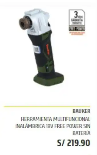 Maestro Bauker - Herramienta Multifuncional Inalambrica 18V Free Power Sin Bateria oferta