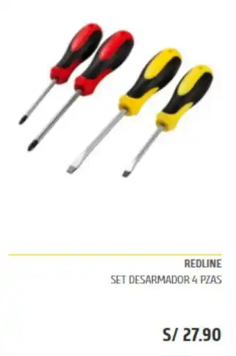 Maestro Redline - Set desarmador 4 pzas oferta