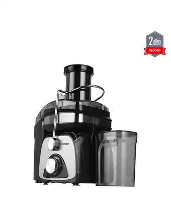 Tiendas EFE Extractor de jugos record inoxidable con vaso rec-inejac101 - negro oferta
