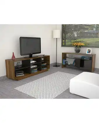 Tiendas EFE Rack tv 58 + arrimo tuhome - caramelo / wengue oferta
