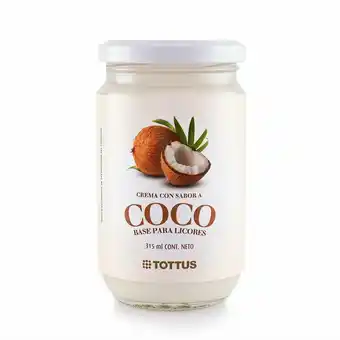 Tottus Crema sabor a coco 315 ml oferta