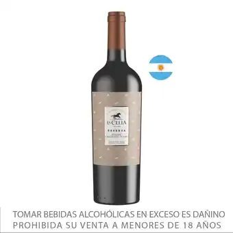 Tottus Vino tinto reserva malbec cabernet franc 750 ml oferta