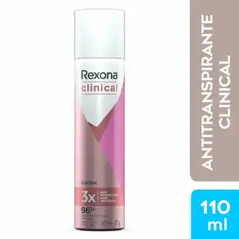 Tottus Antitrans aer rexona clinical clas 96h caj x110ml oferta