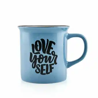 Tottus Mug enamel love 500ml oferta