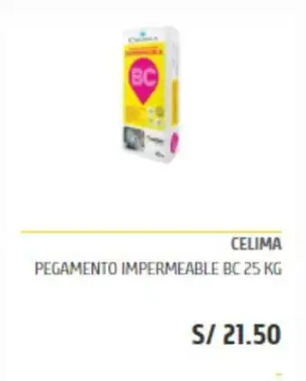 Maestro Celima - Pegamento Impermeable BC 25kg oferta