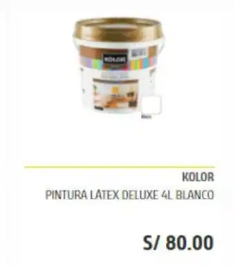Maestro Kolor - Pintura Latex Deluxe 4L Blanco oferta