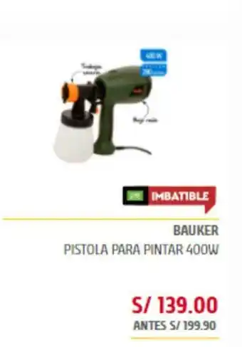Maestro Bauker - Pistola para pintar 400W oferta