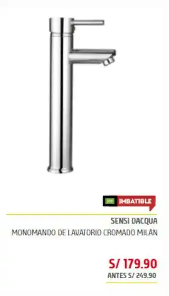 Maestro Sensi Dacqua - Monomando de Lavatorio Cromado Milan oferta