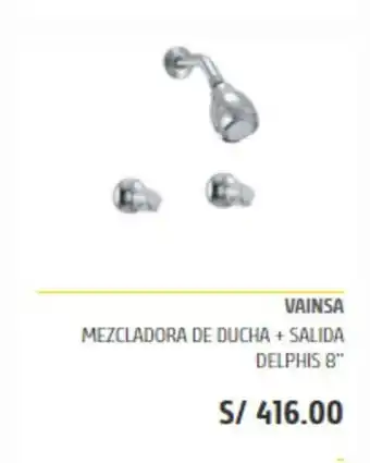 Maestro Vainsa - Mezcladora de Ducha + Salida Delphis 8" oferta