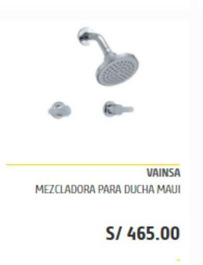 mezcladora vainsa para ducha