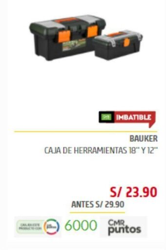 Bauker - Caja de Herramientas 18" Y 12"