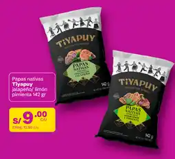 Tambo Papas nativas Tiyapuy jalapeño/ limón pimienta oferta