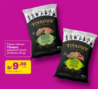 Tambo Papas nativas Tiyapuy jalapeño/ limón pimienta oferta
