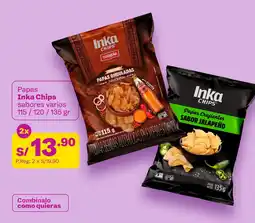 Tambo Papas Inka Chips sabores varios oferta