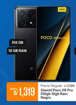Promart Xiaomi Poco X6 Pro 512gb 12gb Ram Negro oferta