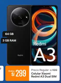 Promart Celular Xiaomi Redmi A3 Dual SIM oferta