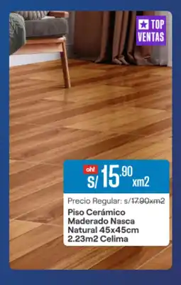 Promart Piso Cerámico Maderado Nasca Natural Celima oferta